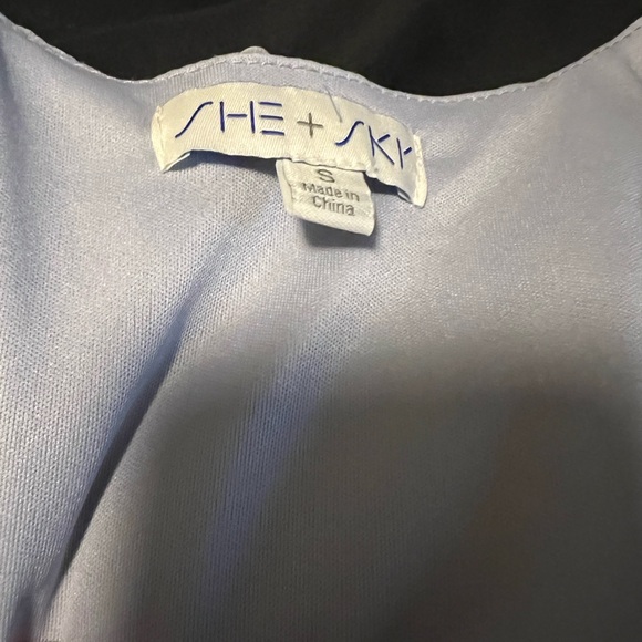 Blue She + Sky Soft Satin Dress - Picture 4 of 5